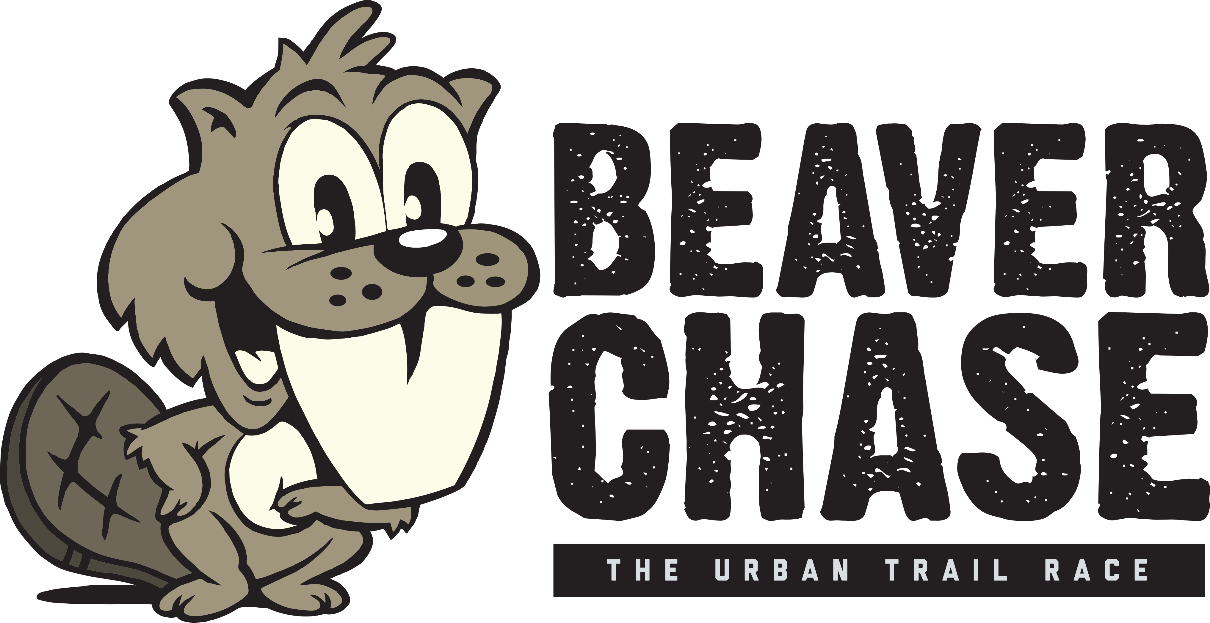 Beaver chase urban quarter. Runner clipart trail run
