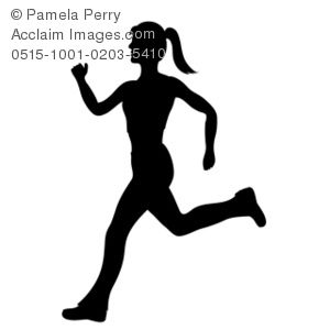 Runner clipart woman runner. Female track clip art