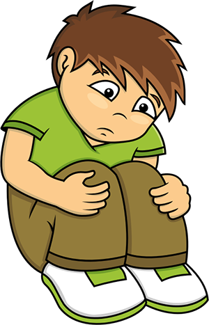 Sad clipart.  collection of child