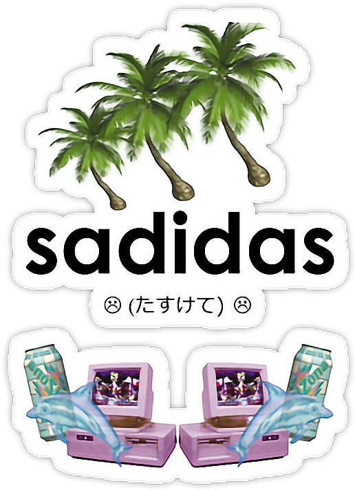 Adidas boy japanese report. Sad clipart aesthetic