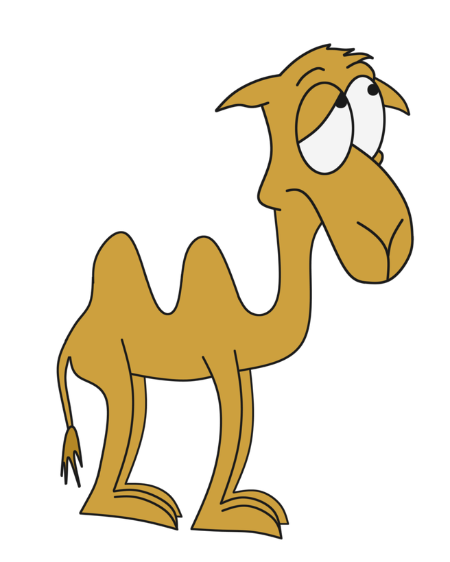 sad clipart camel