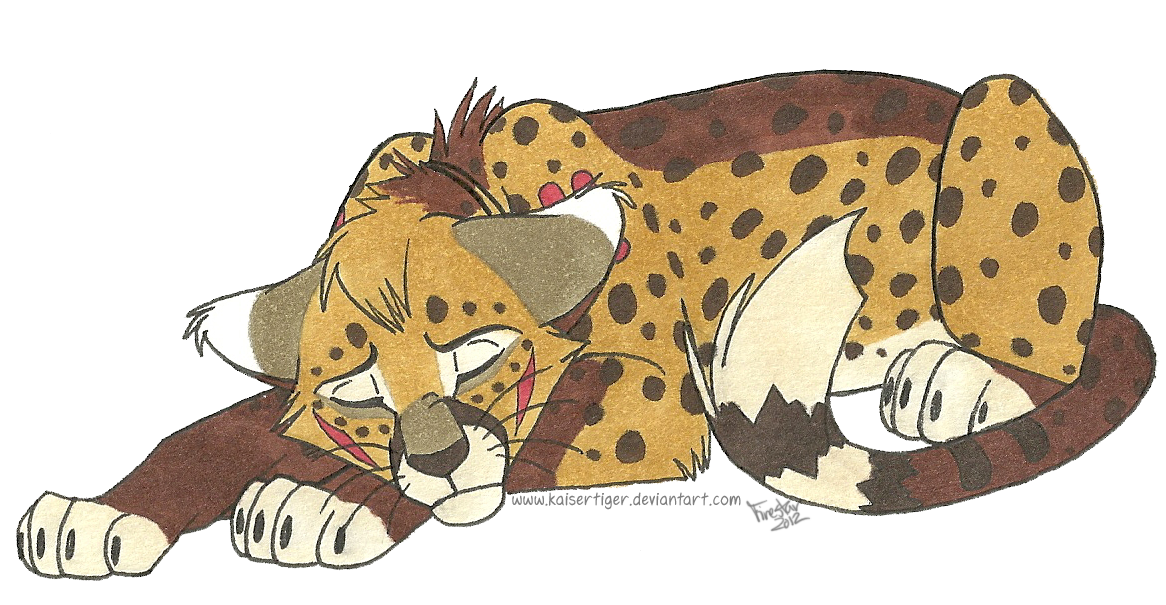 sad clipart cheetah