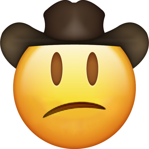 sad clipart cowboy