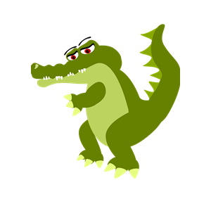 sad clipart crocodile