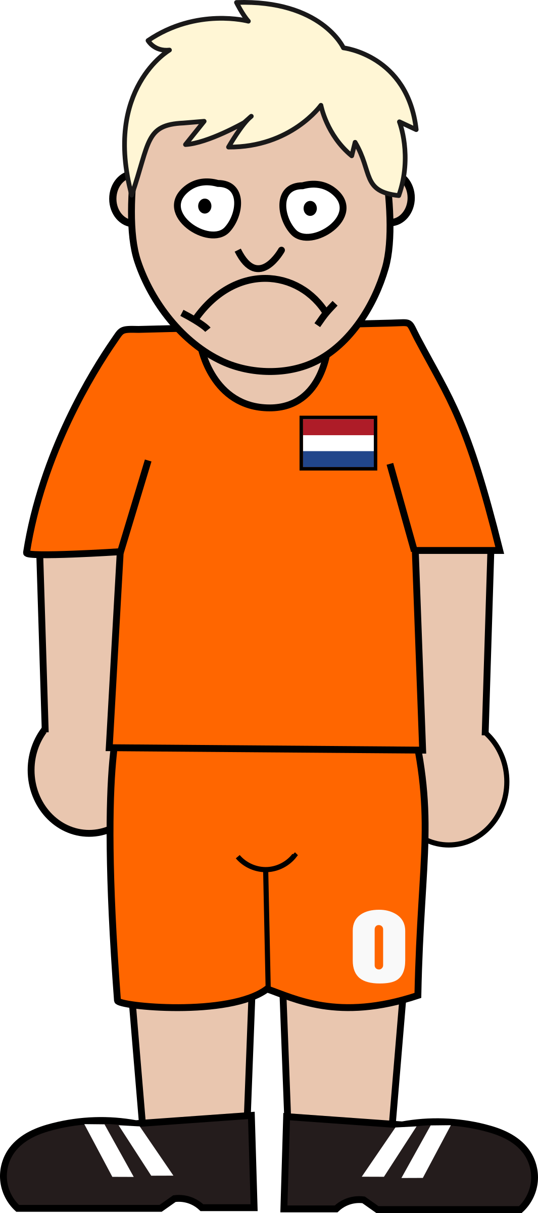 Sad clipart football player. Netherland big image png