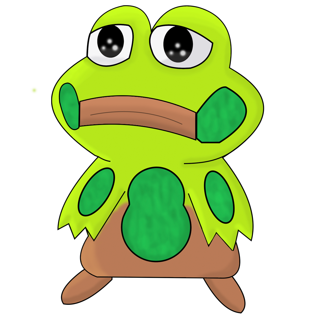 sad clipart frog