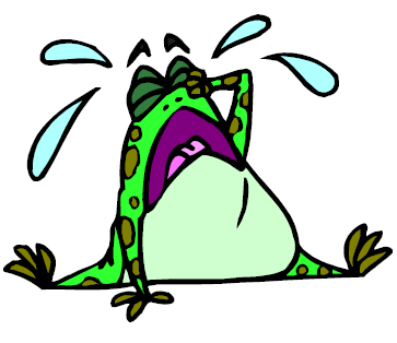toad clipart sad