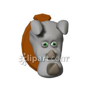sad clipart rhino