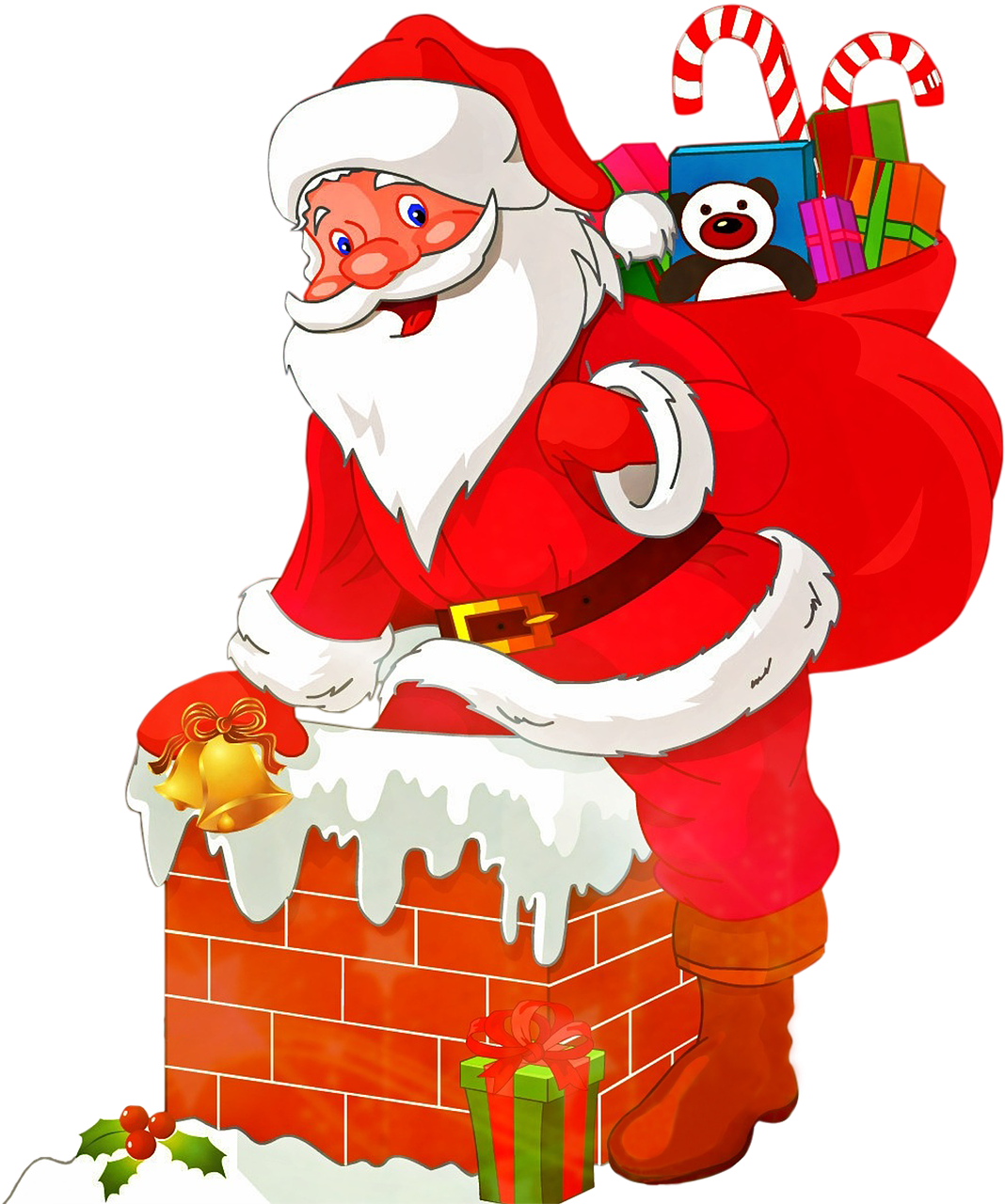 Hanging off the wire. Sad clipart santa claus
