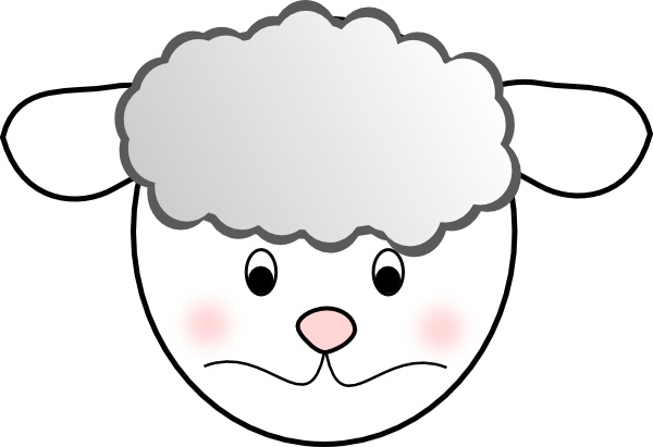 sheep clipart sad