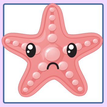 starfish clipart sad