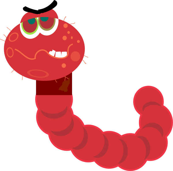 Worm clipart two. Sad frames illustrations hd