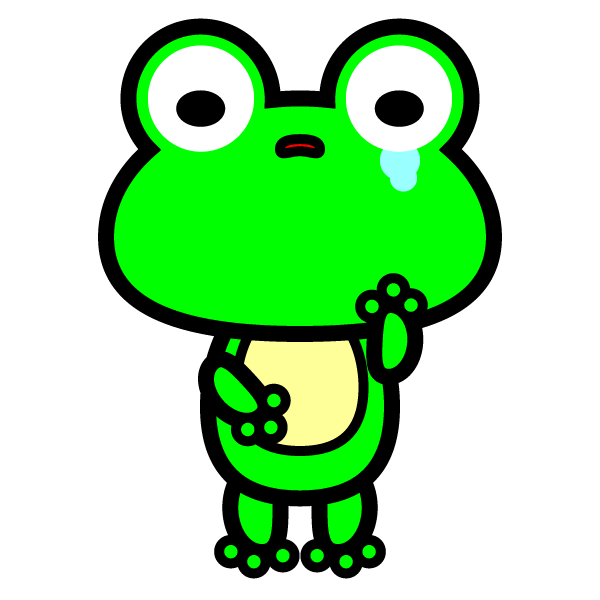 sad clipart toad