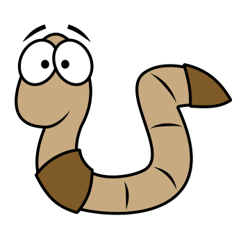 sad clipart worm