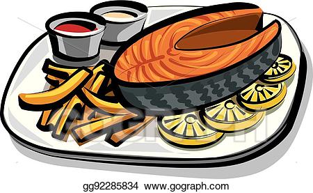 salmon clipart cooked salmon