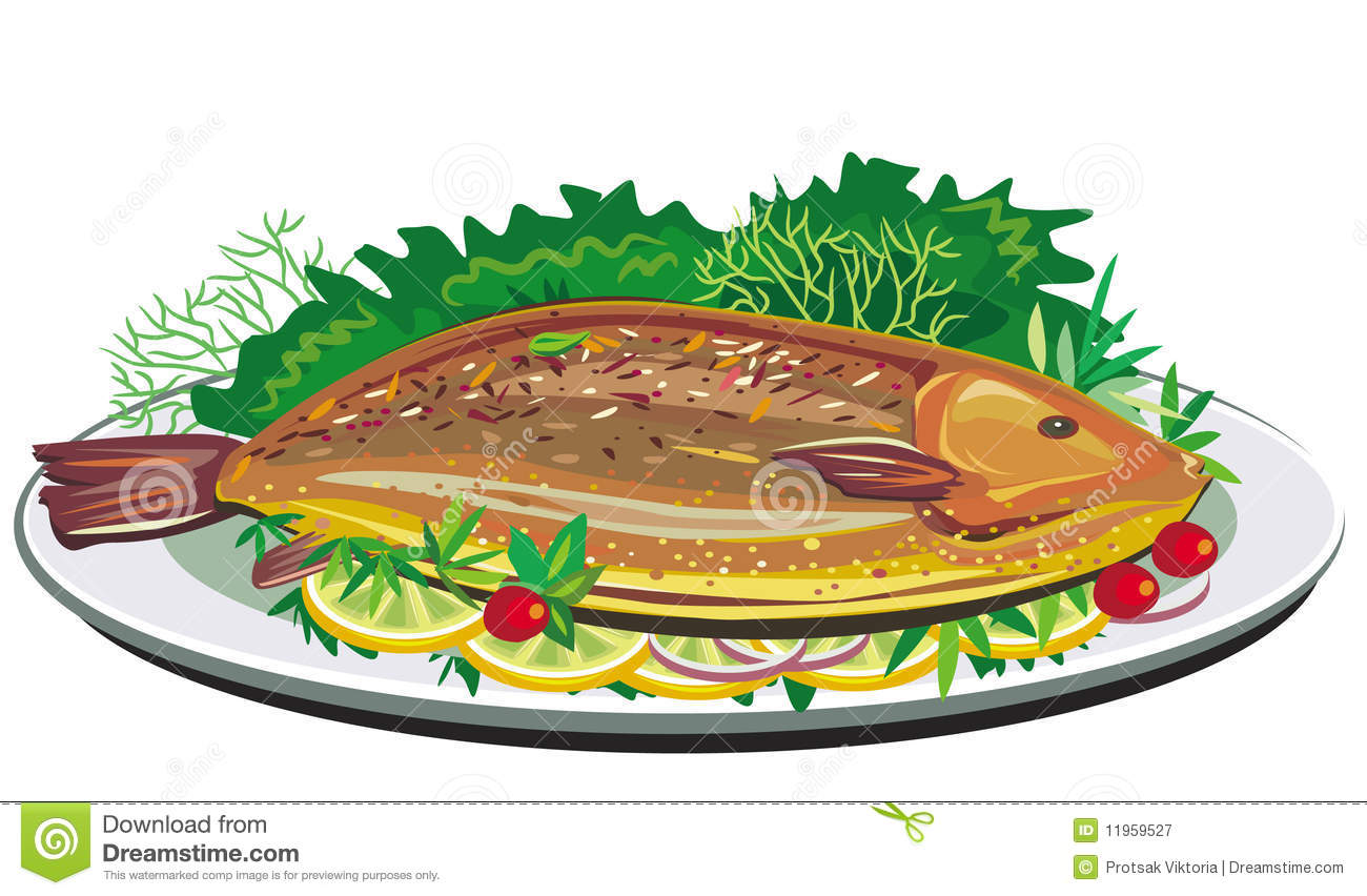 seafood clipart cooked salmon