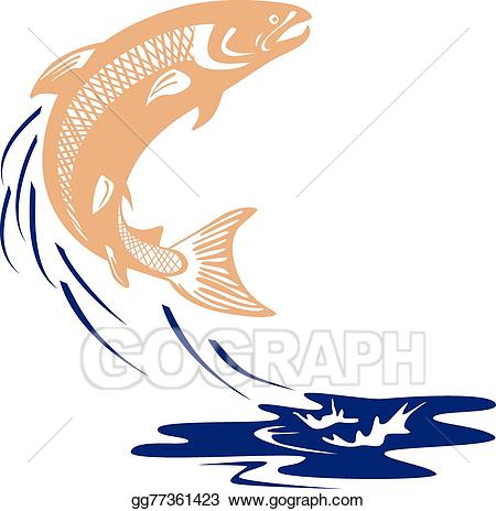 salmon clipart jump