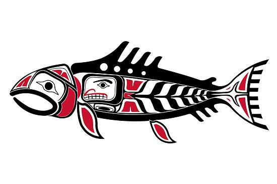 salmon clipart northwest art indian