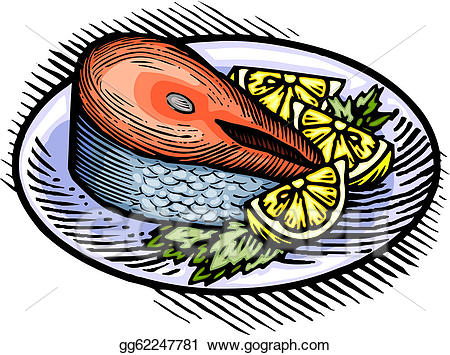 salmon clipart salmon dinner