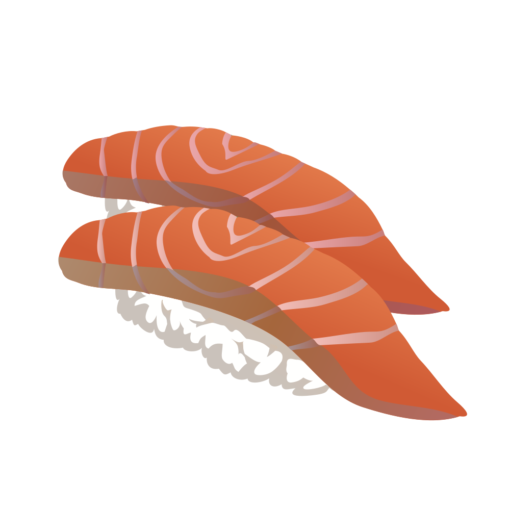 Salmon clipart salmon sushi. Onlinelabels clip art nigiri