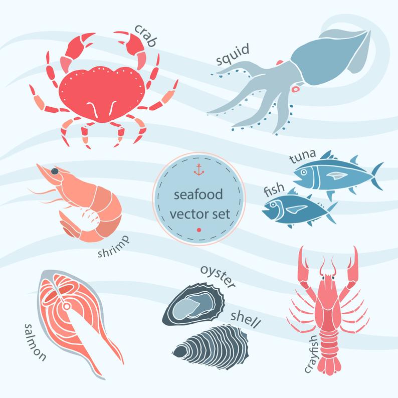 seafood clipart shell crab
