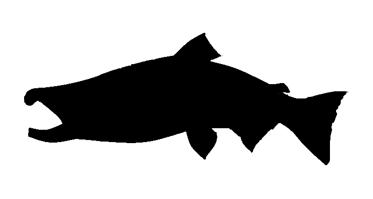 salmon clipart silhouette