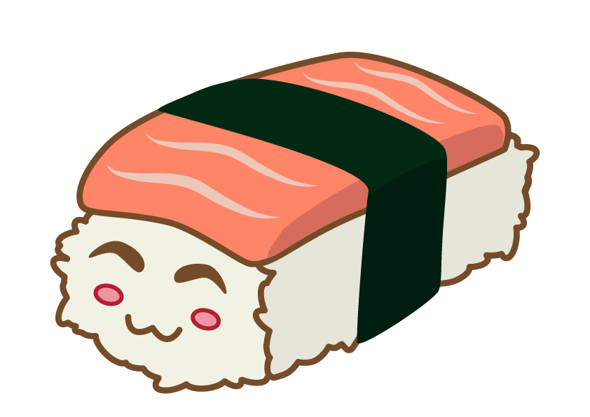 Salmon clipart sushi japanese, Salmon sushi japanese Transparent FREE ...
