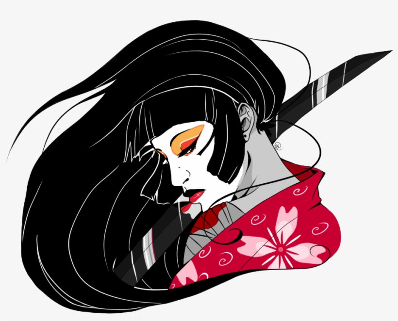 Clip art stock woman. Samurai clipart design
