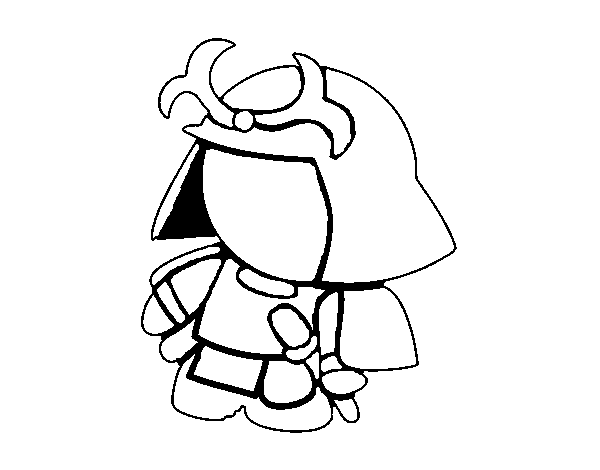 samurai clipart easy