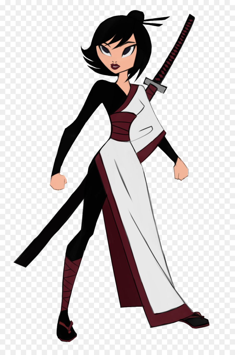 Samurai clipart female samurai. Cold weapon png download