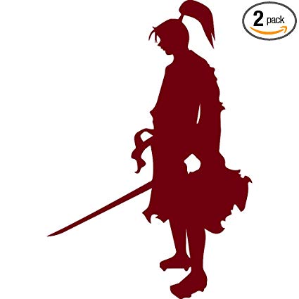 Amazon com warrior ninja. Samurai clipart silhouette