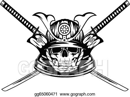 samurai clipart skull