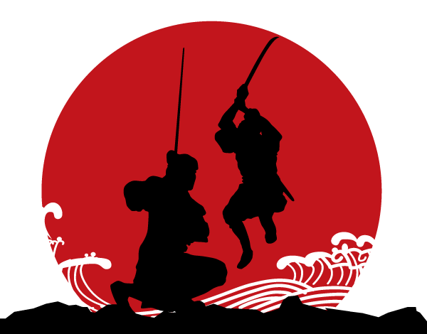 samurai clipart vector