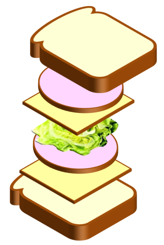 sandwich clipart border