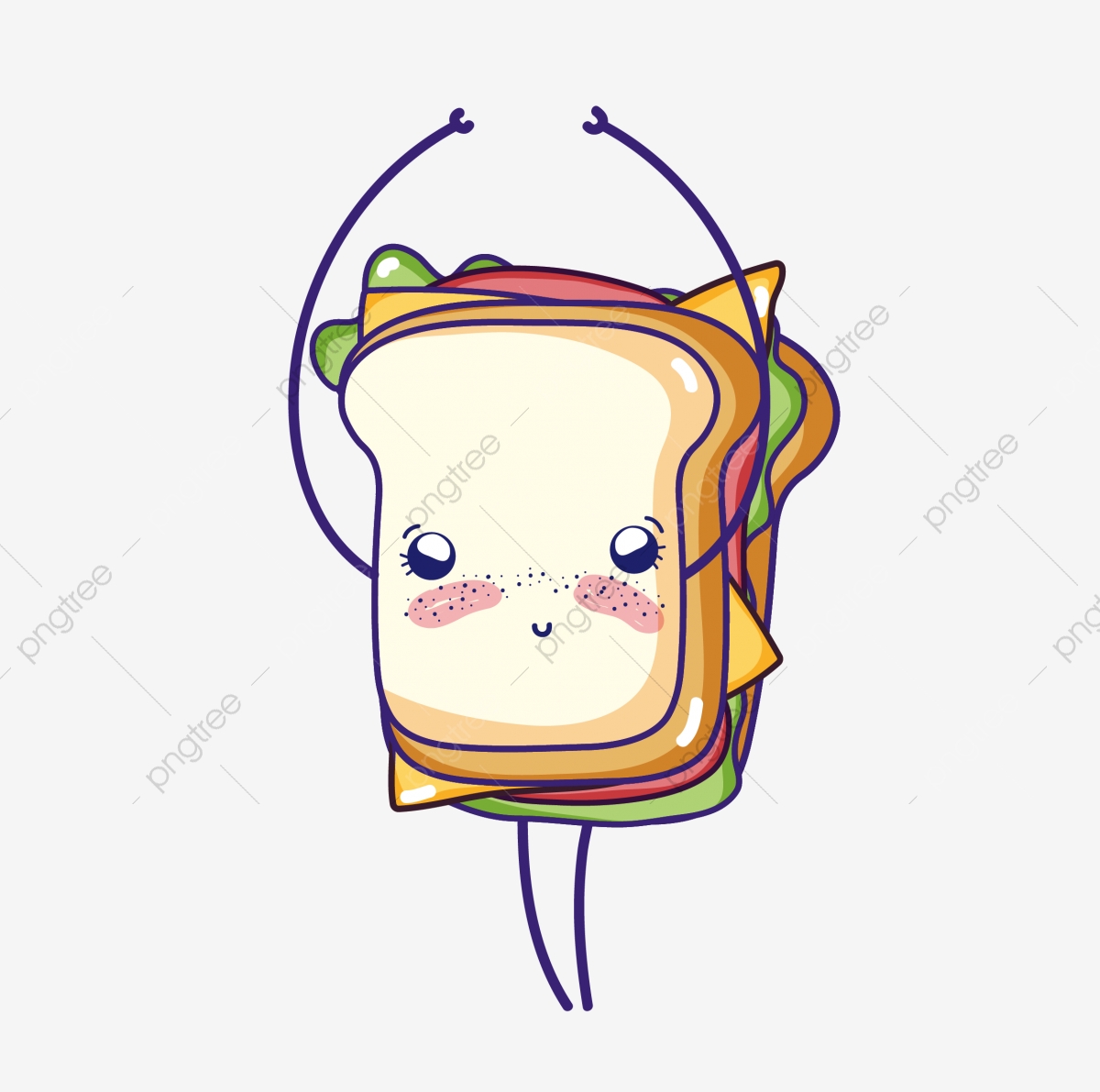 sandwich clipart cute