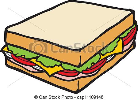 sandwich clipart drawing