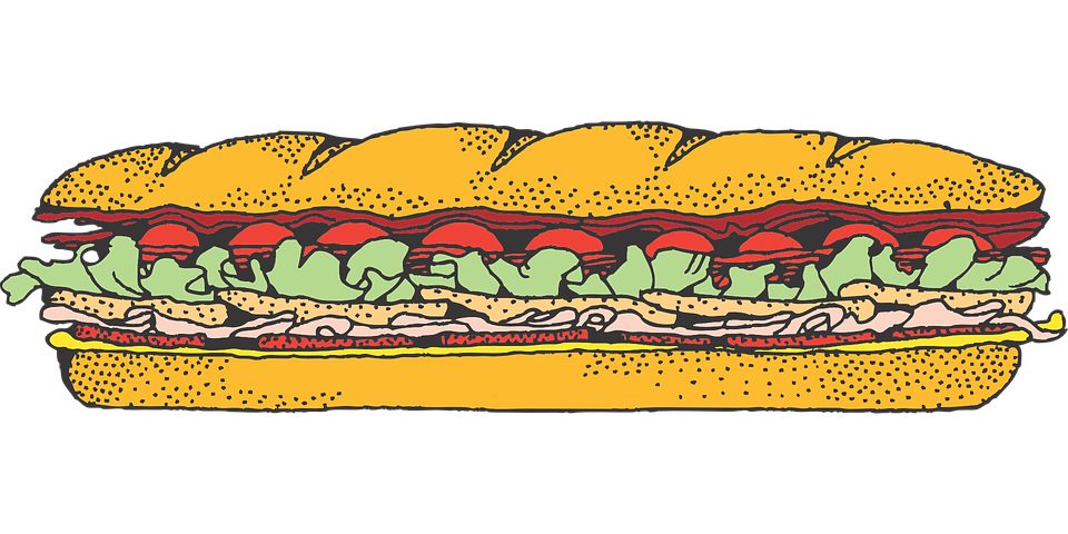 Sandwich clipart footlong.  collection of subway