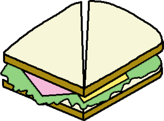 Free images of sandwiches. Sandwich clipart half eaten pizza
