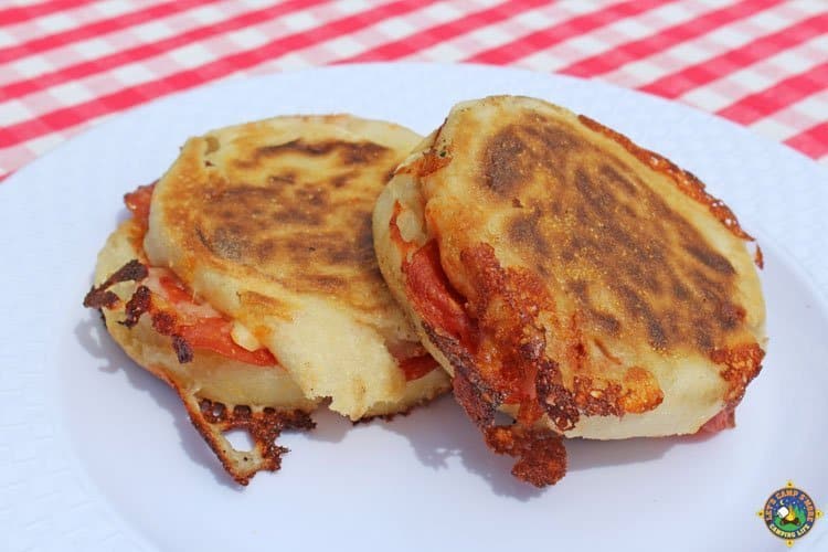 Sandwich clipart half eaten pizza. Campfire sandwiches recipe made