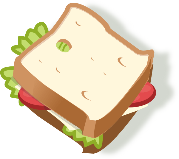 sandwich clipart half sandwich