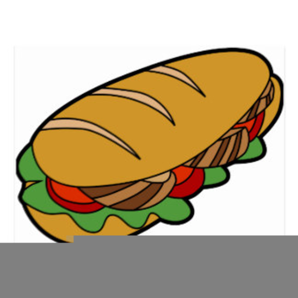 Free submarine images at. Sandwich clipart hoagie
