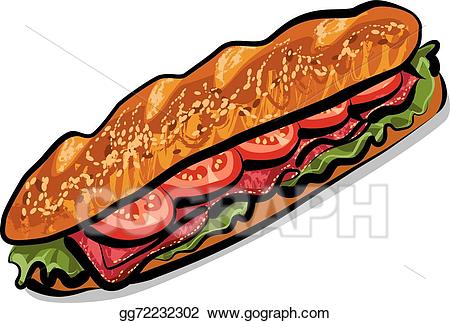 sandwich clipart illustration