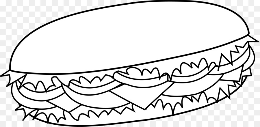 Hamburger cartoon circle . Sandwich clipart line drawing