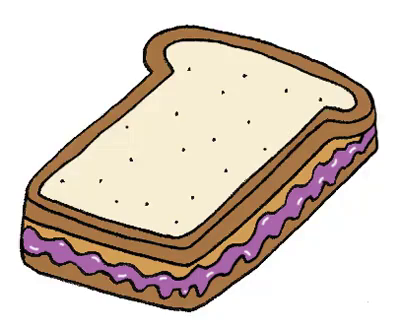 sandwich clipart pb&j sandwich
