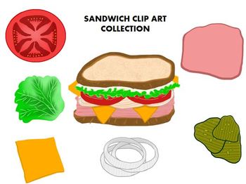 sandwich clipart piece