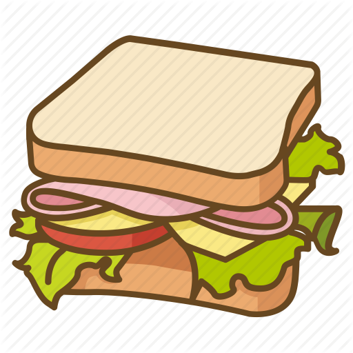  bakery color by. Sandwich clipart salad sandwich