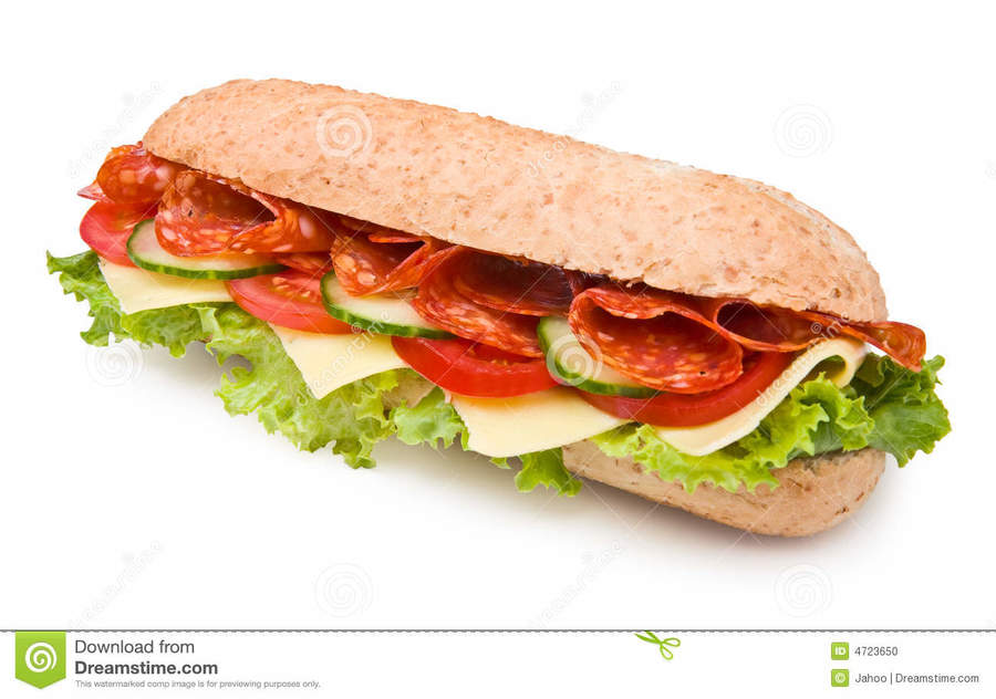 sandwich clipart salami sandwich