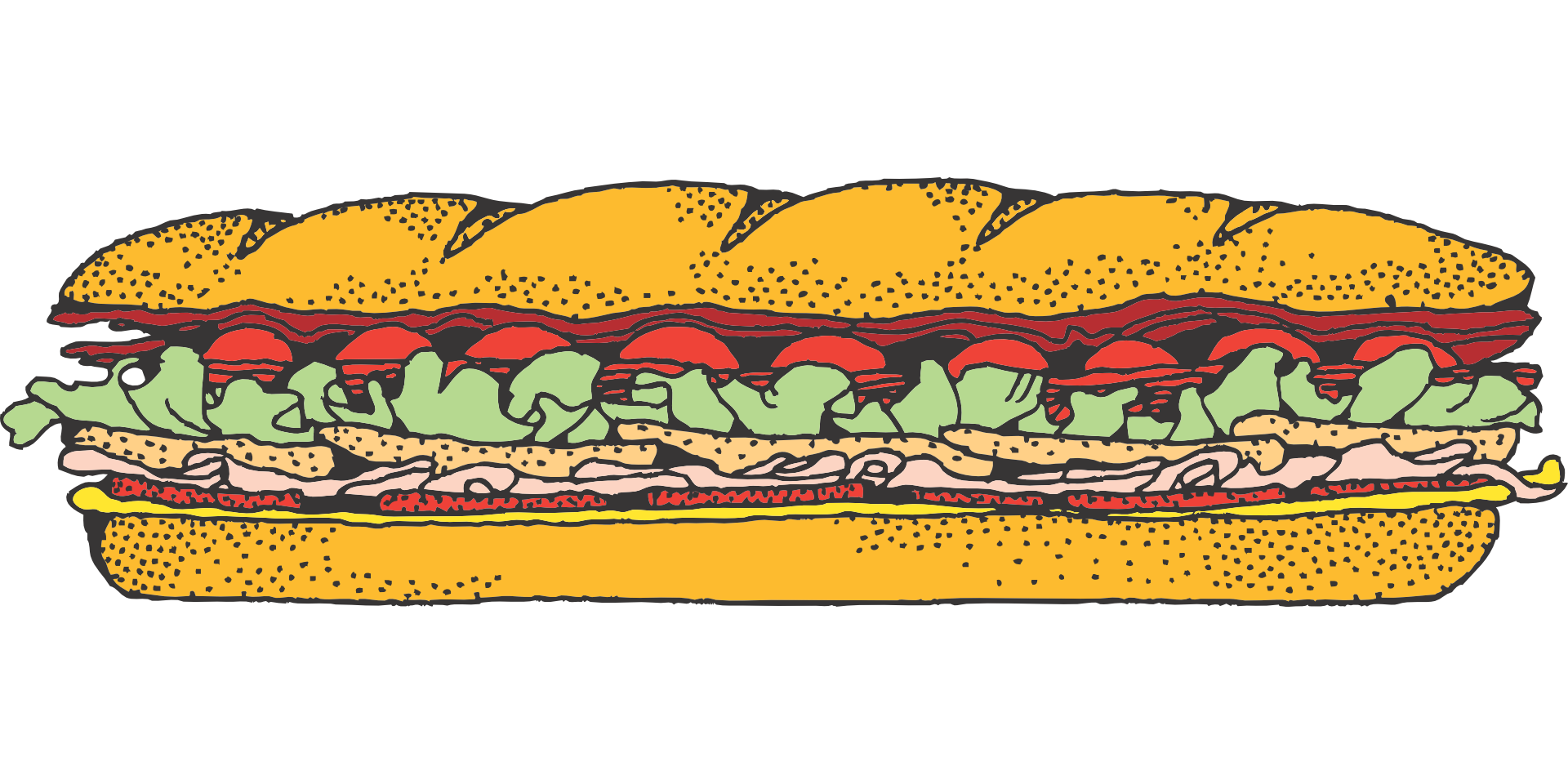 Submarine clipart orange. Sandwich panini delicatessen italian