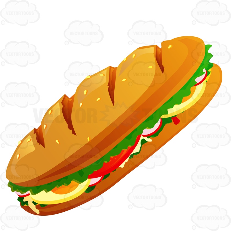 sandwich clipart submarine sandwich