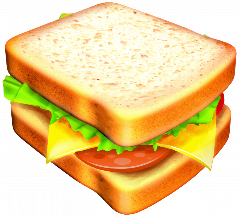 sandwich clipart triangular